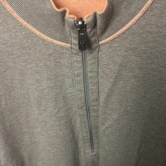 Tommy Bahama 1/4 Zip Pullover Sweater REVERSIBLE Flipside Mens Lg lightweight - Picture 10 of 10